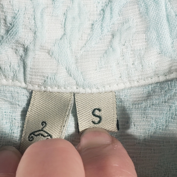 Focus Textured Button Down 3/4 Sleeve Jacket Size Small - Picture 4 of 13